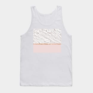 Calacatta marble on rose gold blush Tank Top